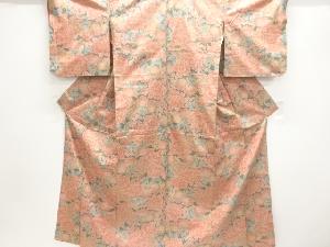 牡丹模様織出し西陣お召し着物